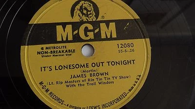 James Brown - 78rpm single 10-inch – M-G-M #12080 It’s Lonesome Out Tonight - Image 1 of 4
