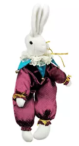 Beau Jester Bunny Accessory Lady Renaissance Rabbit Plush Shelf Sitter COA - Picture 1 of 6