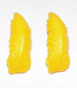 15998, 2x Hut- Feder, Zwei- und Drei- Spitz Hut, gelb - Picture 1 of 1