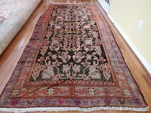 4,10 x 11,7 ANTIGUO TINTE VEGETAL CAUCÁSICO OUSHAK SERAPI HERIZ DE COLECCIÓN TRIBAL KAZAJO - Imagen 1 de 12
