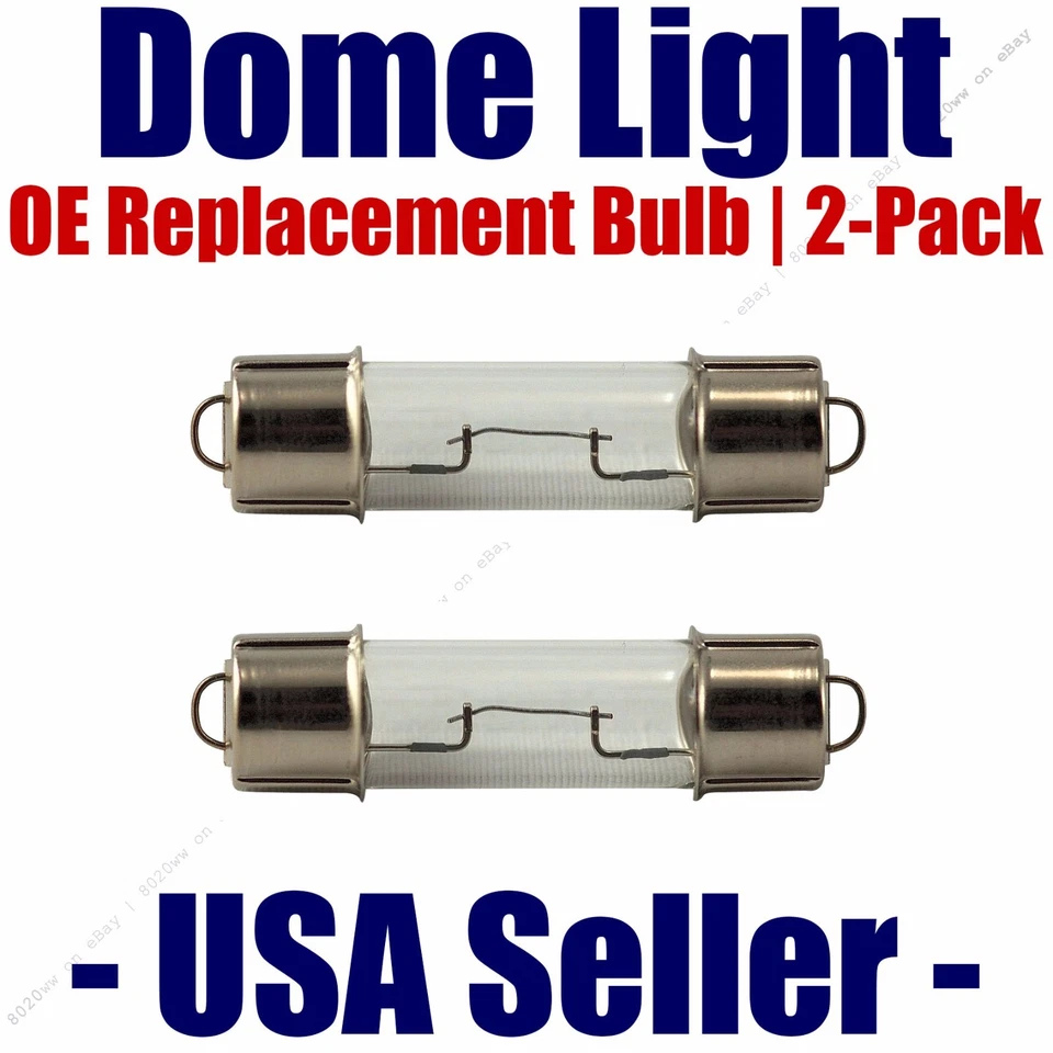 Dome Light Bulb 2-Pack OE Replacement - Fits Listed Ford Vehicles - 578 - Image 1 of 1