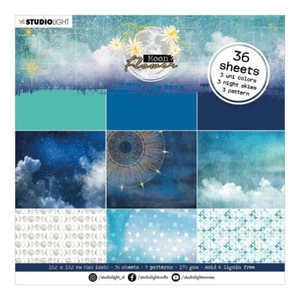 Studio Light MOON FLOWER 6x6 Paper Pad 36 Sheets - Picture 1 of 5
