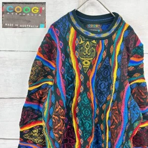 COOGI Pure Wool Knitted Sweater 3D Knit Made In Australia Size S 90s Pre-owned - Picture 1 of 7