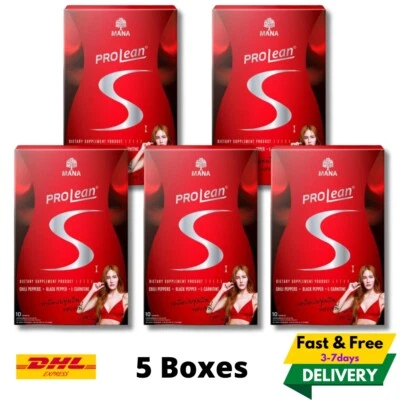 5x MANA Prolean S Weight Management Excess Fat Burn Body Slim Dietary Supplement - Image 1 of 4