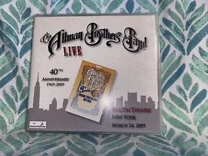 Allman Brothers Band Live 3-24-09 Beacon Theatre New York 3 CD Billy Gibbons - Imagen 1 de 3