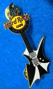 ORLANDO BLACK & WHITE ROCK GUITAR SERIES SPIDER WEB SHAPE Hard Rock Cafe PIN LE - Picture 1 of 1