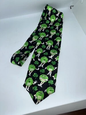 Vestido M&M Candy Brand Día de San Patricio Suerte Para Hombre Corbata Verde Novedad Nuevo con Etiquetas Foto 1 de 4