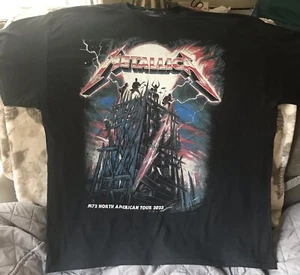 REAL OFFICIAL AUTHENTIC METALLICA Band Metal Tour 2023 2024 M72 Tour T-Shirt - Picture 1 of 4