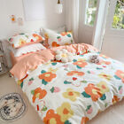 Bedding Set Sleeping Soft Skin Friendly Duvet Cover Flat Bed Sheet Pillowcases
