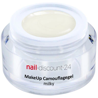 Premium XL Camouflage UV Gel Make Up milky 15ml Aufbau NagelCover Aufbau milchig