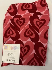 LulaRoe TC Leggings Herzen Neu mit Etikett Rosa mit Rot Valentinstag - Bild 1 von 1