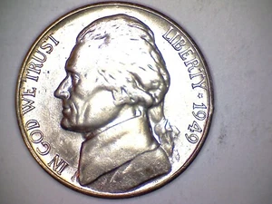 1949 S Jefferson Nickel Gem Bu Uncirculated - Picture 1 of 2