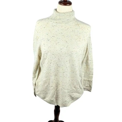Charter Club Plus Size Cashmere Turtleneck Sweater Blanco Crema Size 1X - Image 1 of 4