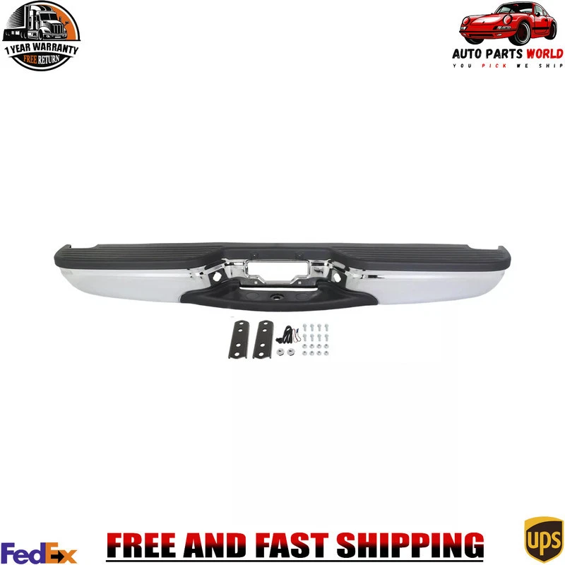 Parachoques trasero para Ford Excursion 2000-2005 barra frontal cromada y almohadillas FO1103107 Foto 1 de 1