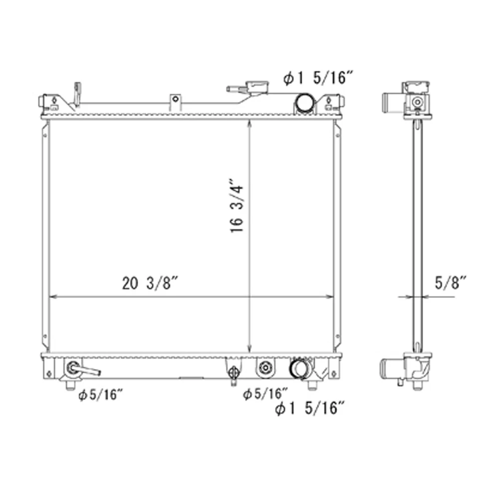 Radiador de repuesto nuevo RAD13028 compatible con Suzuki Vitara 1999-2004 Foto 1 de 1