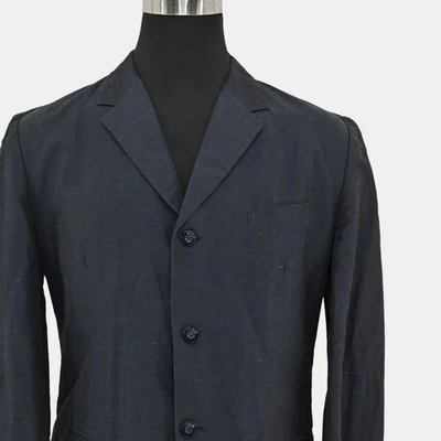 Blazer De Colección DOLCE GABBANA Para Hombres Talla 40 Brezo Azul Marino Algodón Oficina Carrera 00s Foto 1 de 4