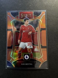2023-24 Panini Select EPL /75 Gio Reyna #180 Orange Prizm Mezzanine Forest - Picture 1 of 2