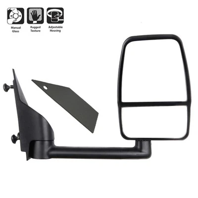 Right Manual Mirror Folding For 2003-2018 Chevrolet Express 1500 2500 3500 GMC  - Image 1 of 4