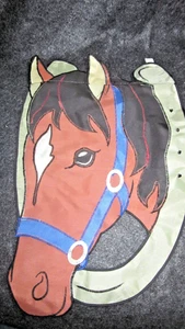 Vintage Outdoor Garden Flag Horse 1999 16"x12" Detail Double Sided - Picture 1 of 4
