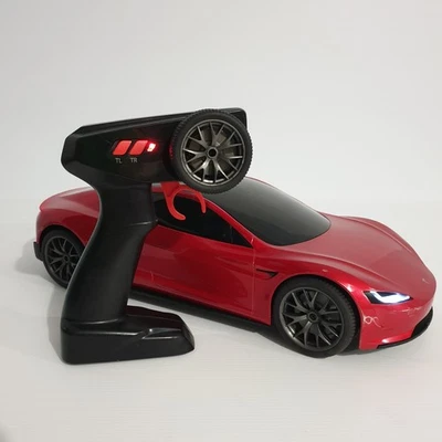 Hot Wheels 2022 Tesla Roadster RC Car 2.4ghz Tested And Working With Lights 1/10 - Image 1 of 4