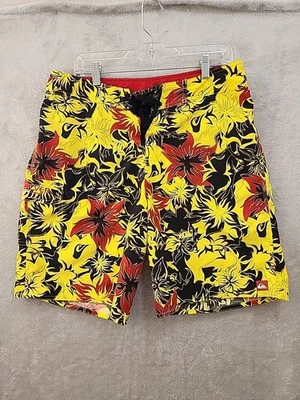 Pantalones Cortos De Colección Quicksilver Para Hombre 33 Hecho en EE. UU. Años 90 Amarillo Foto 1 de 4