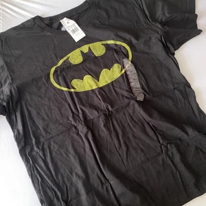 Athletic Fit Batman T-Shirt Herren schwarz Grafikdruck Logo 100 % Baumwolle Large - Bild 1 von 5