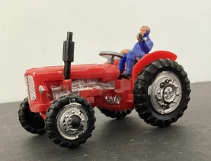 Vintage 3" Plastic Farm Tracker red Hong Kong - Imagen 1 de 8