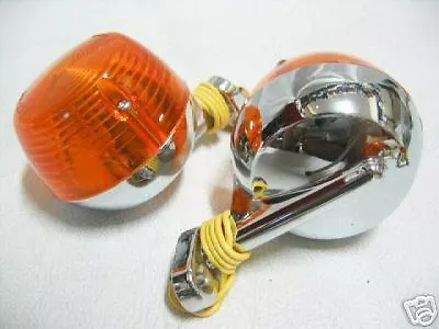 HONDA CD125 CD175 CA175 METAL SIGNAL WINKER 1PAIR - Image 1 of 1