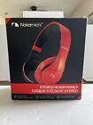 Nakamichi NK950 Series On-The Ear Headphones with Mic - Retail Packaging - Red
