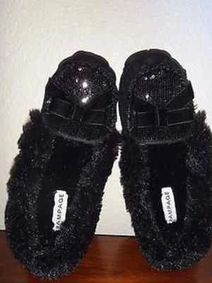 Zapatillas planas RAMPAGE para mujer negras de piel sintética talla S de EE. UU. (5-6)  Foto 1 de 4