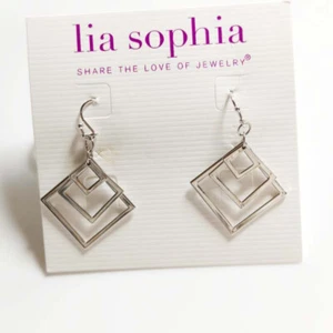 New Lia Sophia Geometric Drop Earrings Gift Fashion Women Party Holiday Jewelry - Picture 1 of 2