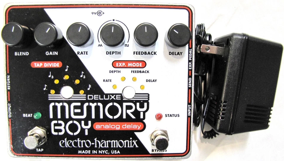 Used Electro-Harmonix EHX Deluxe Memory Boy Analog Delay Tap Tempo Effect Pedal - Image 1 of 1