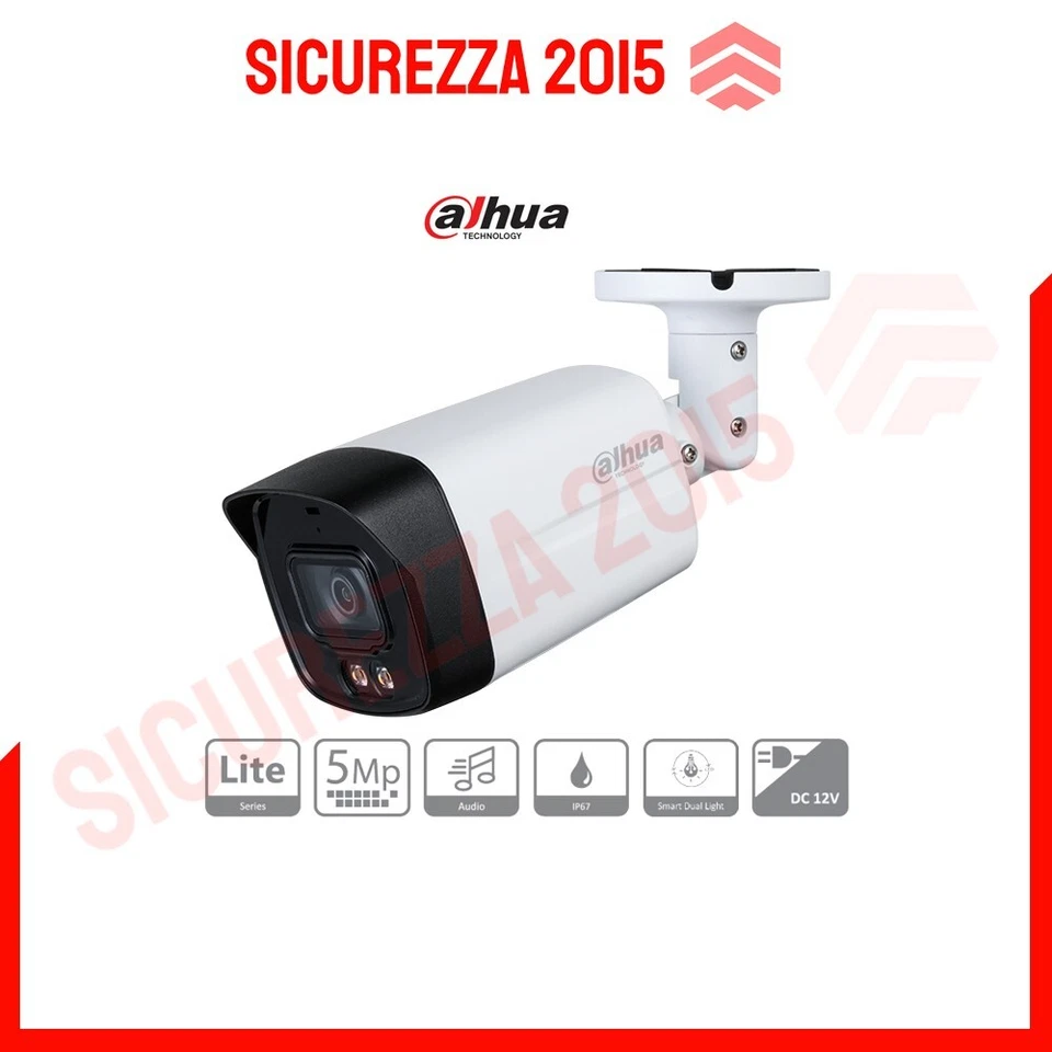Videocamera sorveglianza 5MP HDCVI 2.8 mm con microfono - Dahua HFW1500TLM-IL-A - Immagine 1 di 1
