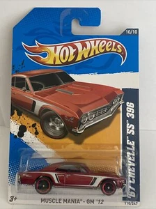 Hot Wheels Muscle Mania GM '12 (110/247) '67 Chevelle SS 396 Car 10/10 Red NEW - Picture 1 of 12