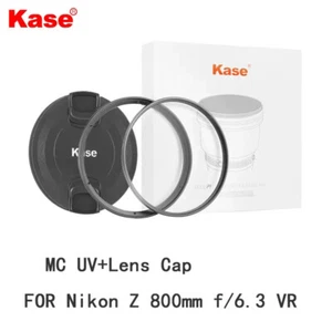 Filtro de lente de cámara KASE MC UV PARA Nikon NIKKOR Z 800 mm f/6,3 VR S con tapa de lente - Imagen 1 de 11