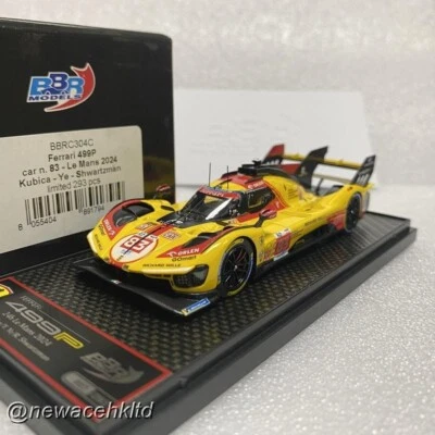 Ferrari 499P Car N. 83 Le Mans 2024 Drivers Kubica BBR MODEL 1/43 #BBRC304C - Image 1 of 3