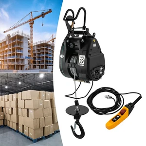 110V 50/60HZ Elektro Hebezeug mit kabelgebundener Steuerung Windenlift 500kg/1102,31lbs - Bild 1 von 23