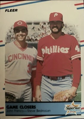 FLEER SuperStar Special-Game Closers John Franco & Steve Bedrosian (1988) #627 - Image 1 of 2