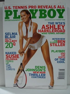 Playboy,  August 2008  Ashley Harkleroad 🔥Kayla Collins Centerfold PB02 - Picture 1 of 2