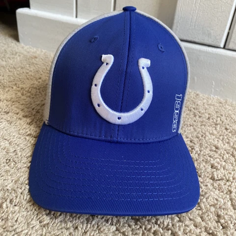 Indianapolis Colts Team Apparel Stretch Fit Ball Cap NFL Hat Cover