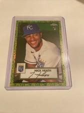 2021 Topps Chrome Platinum Anniversary Nick Heath Green Yellow 70 Refractor /99