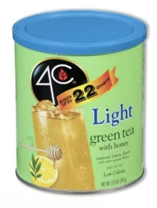4C Light Powdered Drink Mix Cannisters, Light Green Tea. - Picture 1 of 2
