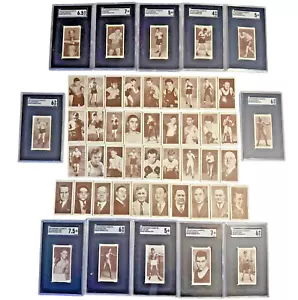 1938 Churchman's Cigarettes Complete Boxing Set DEMPSEY-LOUIS-JOHNSON SGC Graded - Picture 1 of 16
