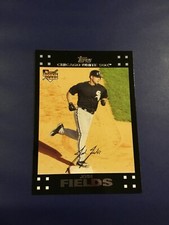 2007 Topps # 292 JOSH FIELDS ROOKIE RC Chicago White Sox Set Break  