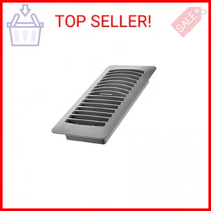 Imperial RG1429 Louvered Plastic Floor Register, 4x10 Inch, Grey - Picture 1 of 2