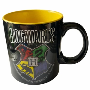 Taza de cerámica de búfalo plateada de Harry Potter Hogwarts, 20 onzas - casi como nueva - Imagen 1 de 5