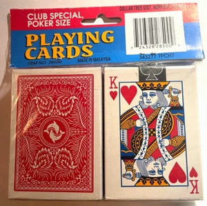 Club Special Poker Size Playing Cards Dollar Tree VA #724328285009 NEW SEALED! - Picture 1 of 2