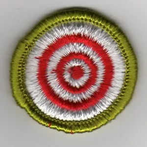 Marksmanship Merit Badge Type G Cloth Back (1965-71), Mint! - Picture 1 of 1