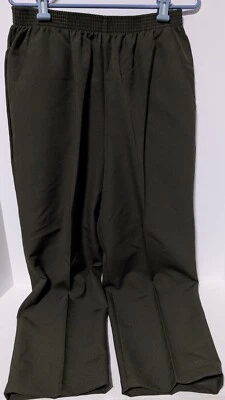 Pantalones de vestir Briggs New York pantalones para mujer talla 16WP cintura elástica oliva Foto 1 de 4