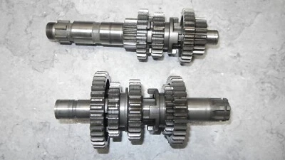 1983 YAMAHA XT250 XT 250 TRANSMISSION MAINSHAFT COUNTERSHAFT GEARS - Image 1 of 4